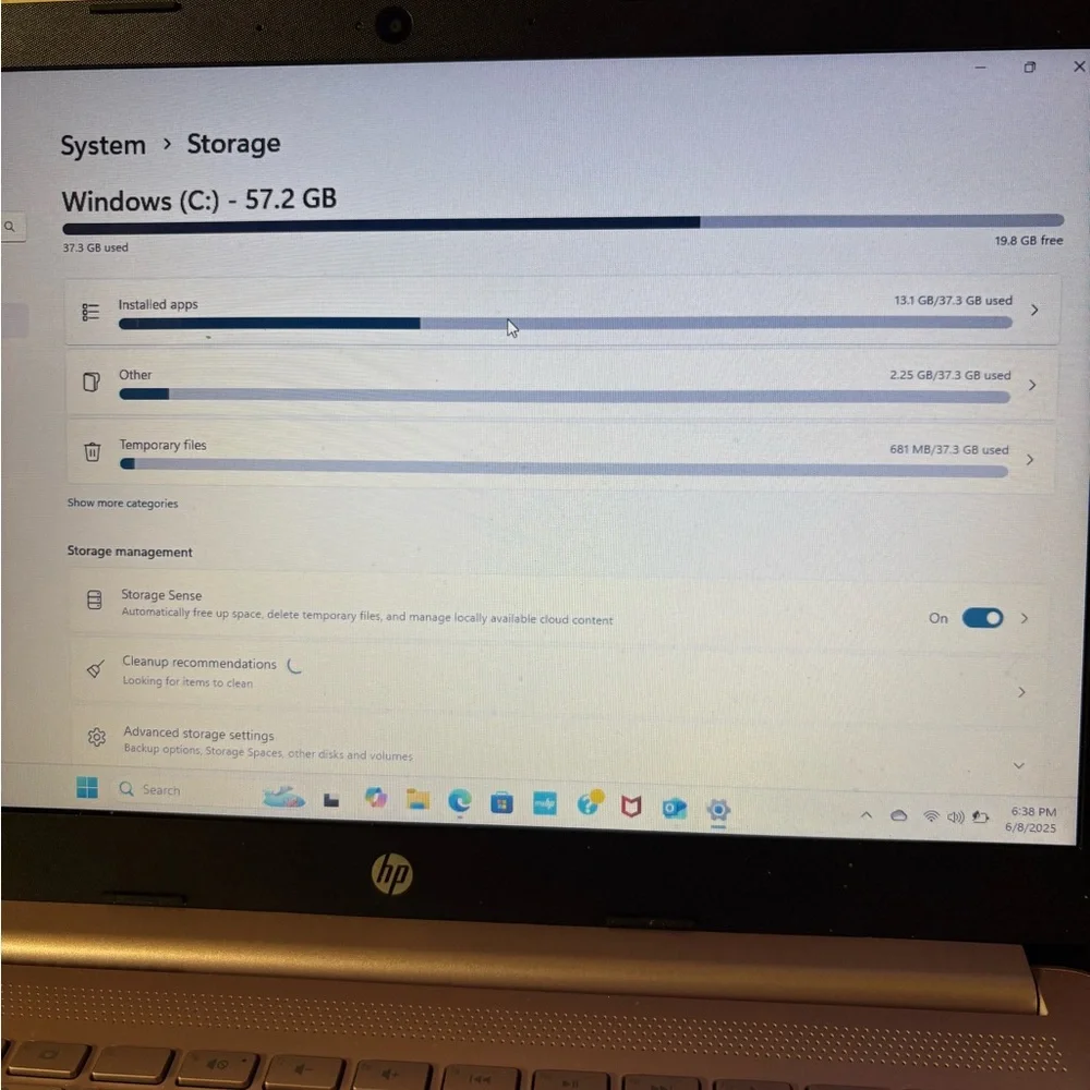 HP Rose Gold Laptop